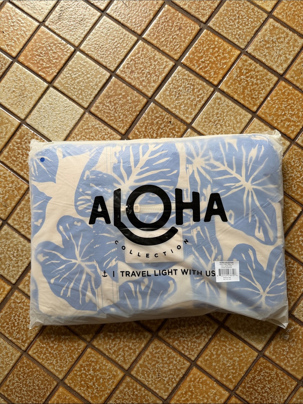 Aloha Collection Blue Floral laptop case